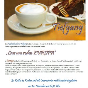 Einladung Kaffeeplausch mit Tiefgang - Europa 2017