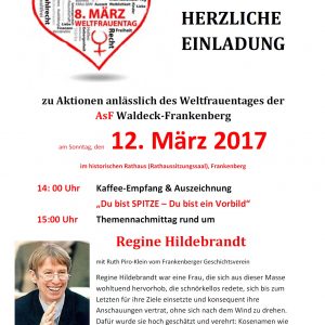 Einladung Internationaler Frauentag 2017