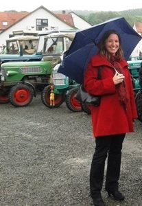 Traktorausstellung mit Dr. Daniela Sommer
