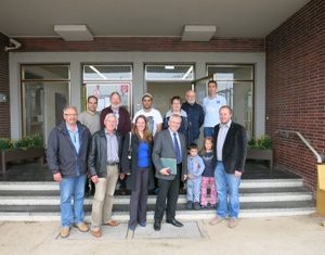 Besuch von Flüchtlingsunterkunft in Frankenberg