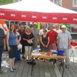 Wahlkampfstand in Bad Wildungen mit Dr. Daniela Sommer