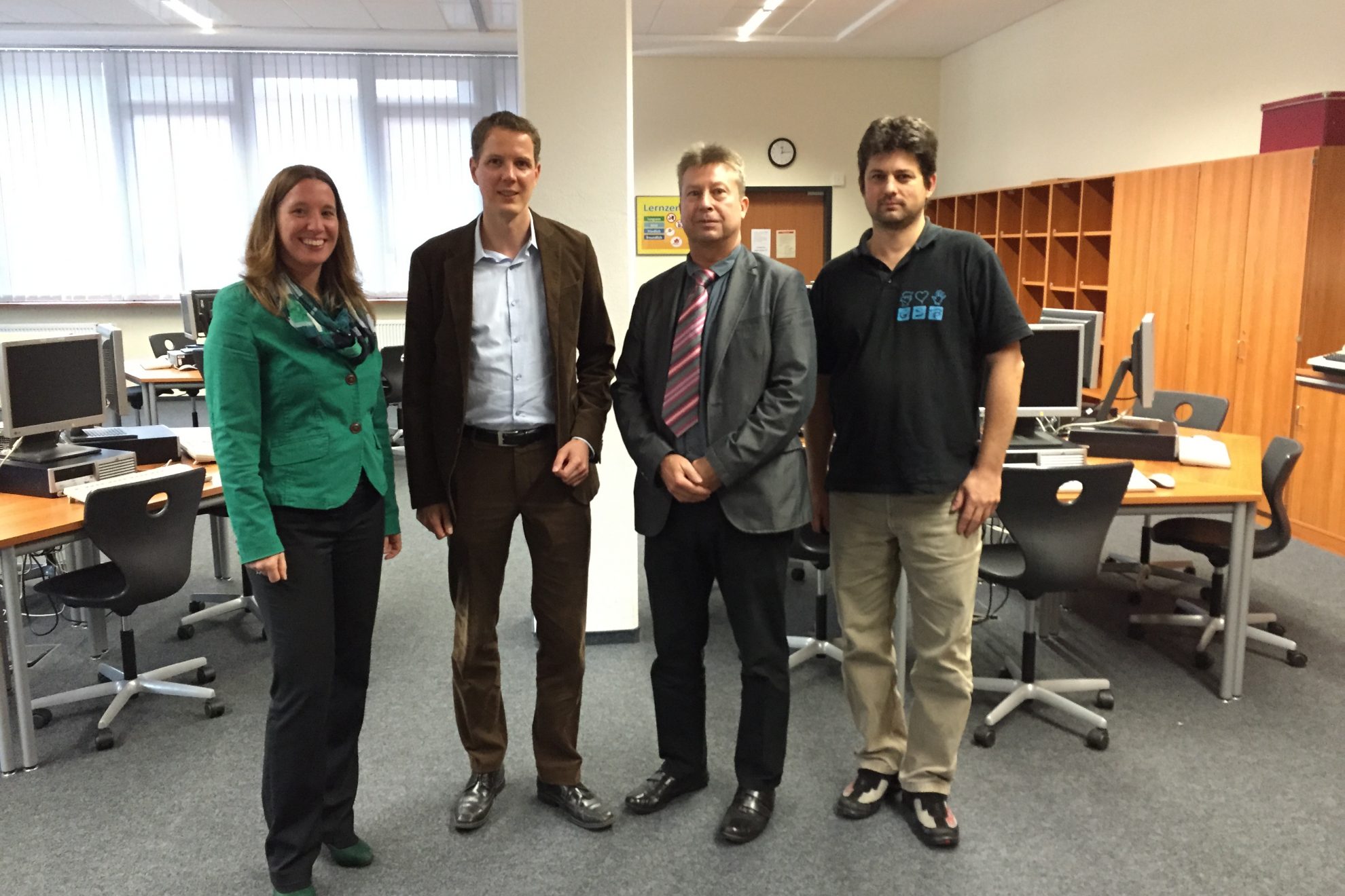 Besuch Gesamtschule Battenberg mit Kollegen Christoph Degen