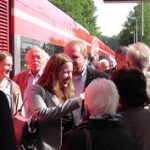 Eröffnungsfeier zur Bahnreaktivierung mit Dr. Daniela Sommer