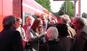Eröffnungsfeier zur Bahnreaktivierung mit Dr. Daniela Sommer