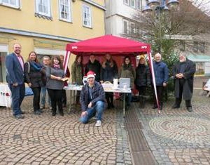 Spendensammlung für Treffpunkt Frankenberg mit Dr. Daniela Sommer
