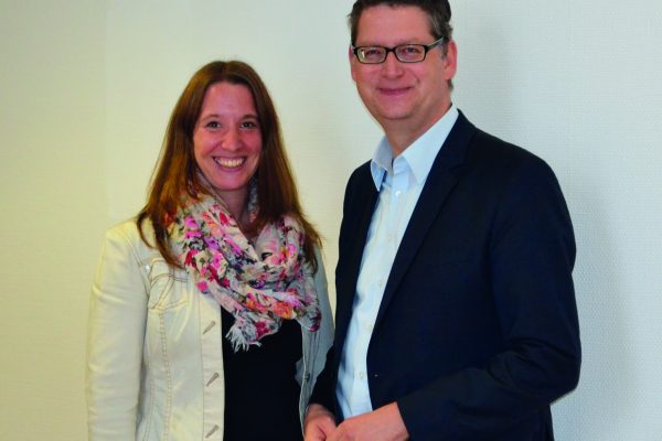 Dr. Daniela Sommer mit Thorsten Schäfer-Gümbel
