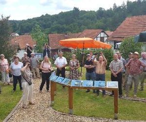 Eröffnung von Wetter- und Klimagarten in Schreufa mit Dr. Daniela Sommer