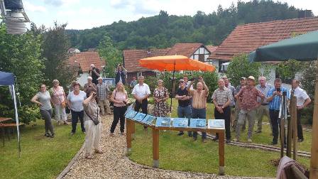 Eröffnung von Wetter- und Klimagarten in Schreufa mit Dr. Daniela Sommer
