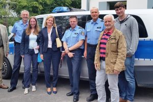 Besuch von Polizei in Frankenberg mit Kollegin Nancy Faeser