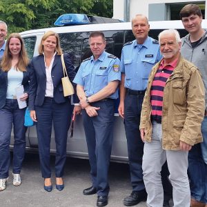 Besuch von Polizei in Frankenberg mit Kollegin Nancy Faeser