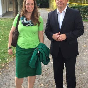 Dr. Daniela Sommer mit Dr. Edgar Franke