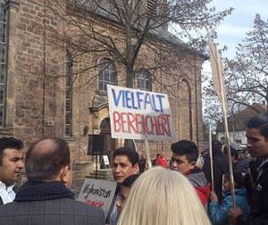 Kundgebung Abschiebestopp in Bad Arolsen mit Dr. Daniela Sommer