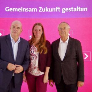 Mit Dr. Edgar Franke und Hans Eichel im Gespräch