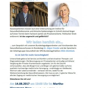 Einladung Informationsabend zu Zwei-Klassen-Medizin