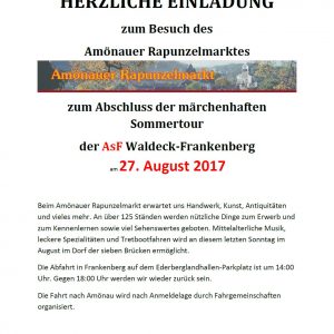 Einladung Amönauer Rapunzelmarkt ASF
